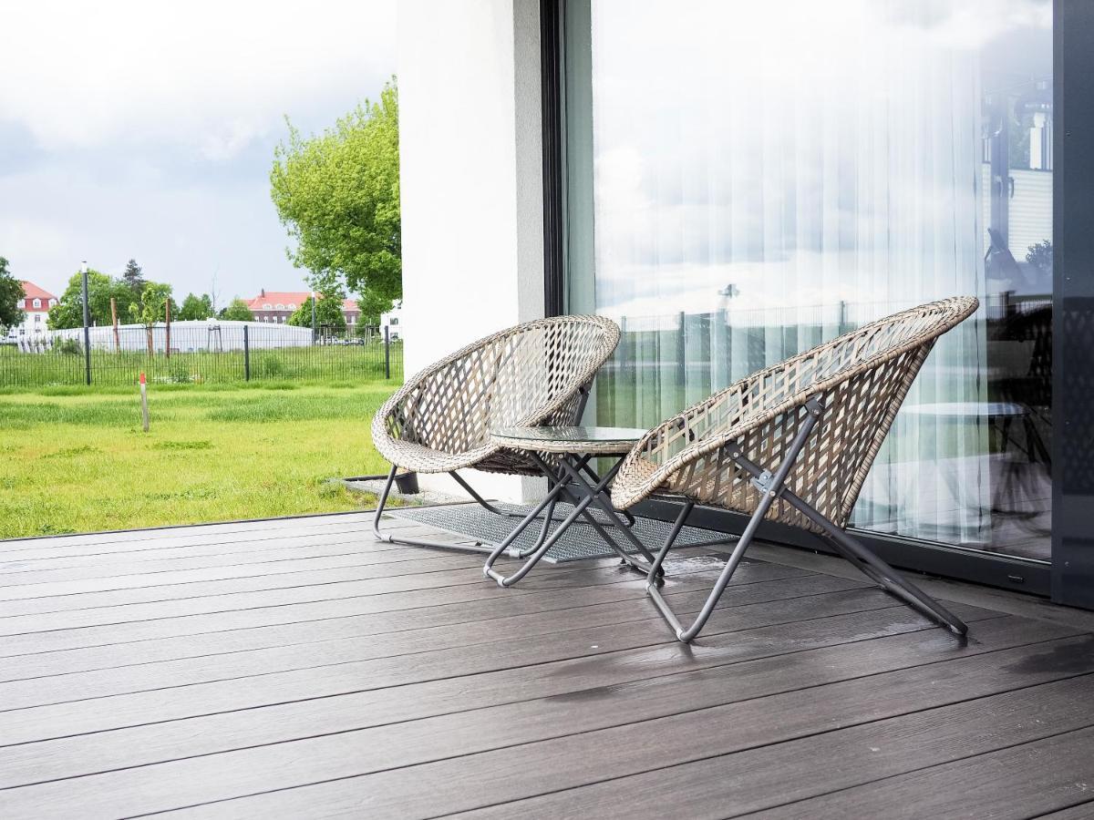 Moderne Ferienwohnung Mit Seeblick & Terrasse 96Qm Grossraeschen Exterior foto